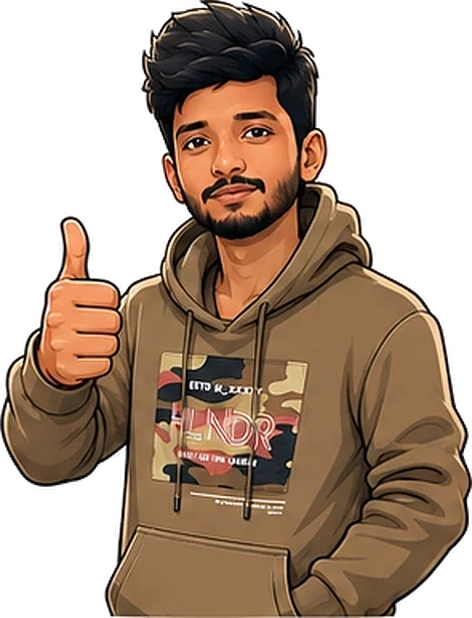 Naveen giving a thumbs up
